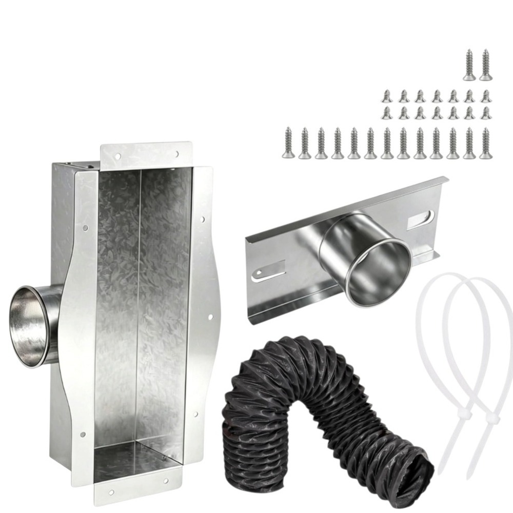 Under Cabinet 4" Toe Kick Vent Ducting Kit. Fits 4" Cabinet Cavity Kitchen Bath